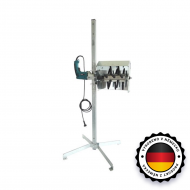 Škubačka hydiny na vŕtačku s ochranným krytom a stojanom - sliepka