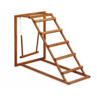 Drevené ihrisko - hojdačka, bidla a rebrík pre sliepky