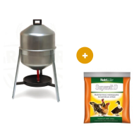 Sifónová barelová napájačka pozink 30 l + Supervit D 100g ZADARMO